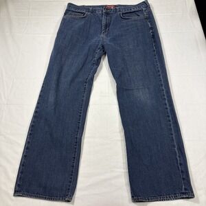 JEANS STRAIGHT Chaps Pants Mens 36X30 Blue Denim Outdoors Casual Adult
